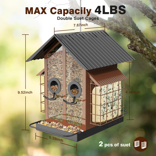 The Artisan “Woodland Pavilion” Wild Bird Feeder 🐦🏡