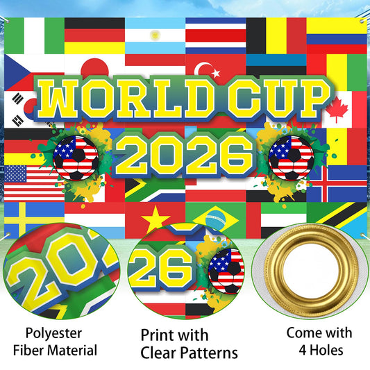🎉2026 World Cup Photo Booth Backdrop | Ultimate Watch Party Photography Background ⚽