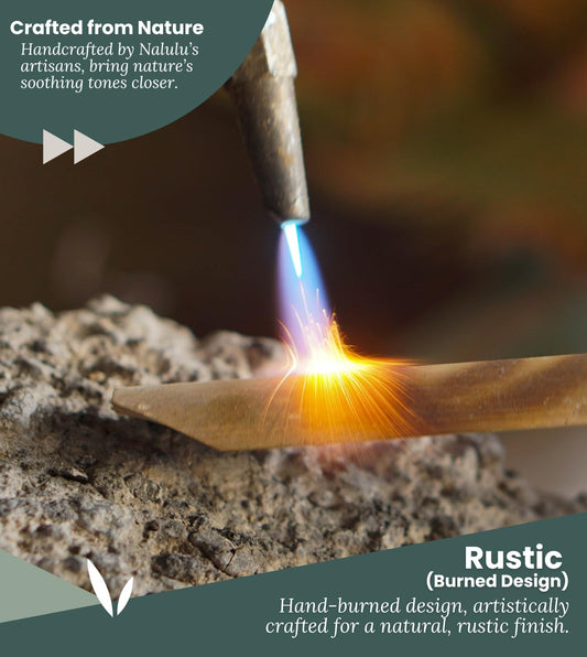 Rustic Bamboo Wind Chimes - Outside Outdoor Wooden Windchimes