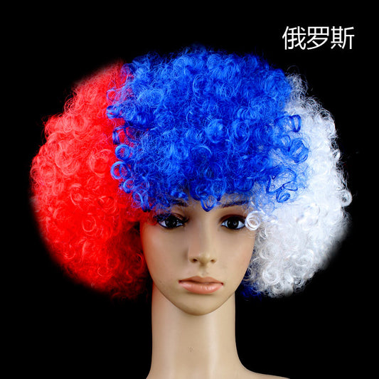 🥳 Fun Fan Afro Wig Accessory - USA 2026 World Cup 🦱🕺