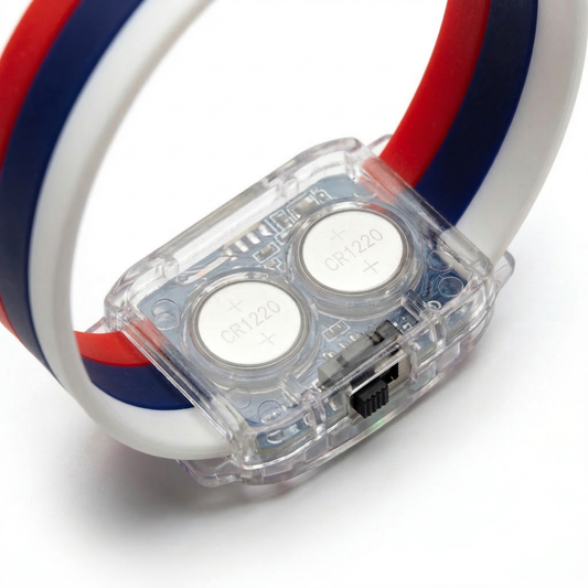 🇺🇸✨ Fans cheering with glowing national flag wristbands - USA Team 2026 World Cup ⚽